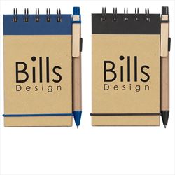 SH6110 Eco-Inspired Spiral Jotter & Pen With Custom Imprint